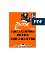 ZUTIK 51 Relacion Entre Los Frentes-1969