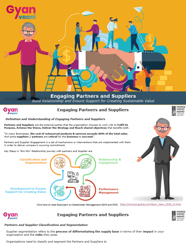 Supplier Engagement and Collaboration Strategies | PDF | Supply Chain ...