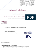 EN - 7 - Research Methods - 2022-2023 - Qualitative Methods