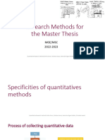 En 8 Research Methods 2022-2023 Quantitative Methods