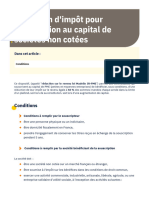 Réduction D'impôt Pour Souscription Au Capital de Sociétés Non Cotées - Bpifrance Création