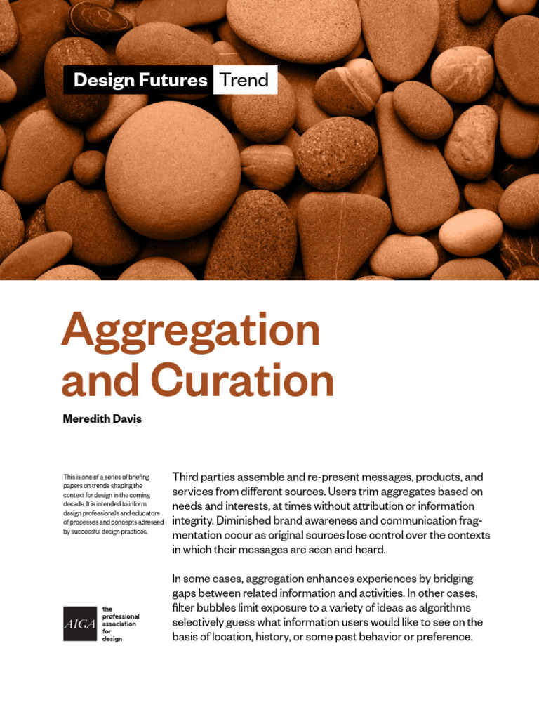 Trends in Aggregation and Curation | PDF | Information | Community