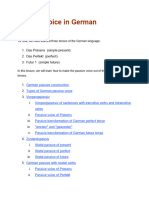 Passive Voice in German