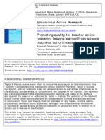 Promoting Quality For Teacher Action Research Lessons Learned From Science Teachers' Action Research
