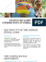 M 2 (D) Status of LGBTIA+ in India