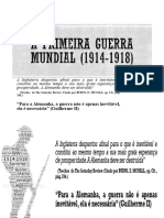 A Primeira Guerra Mundial (1914-1918)