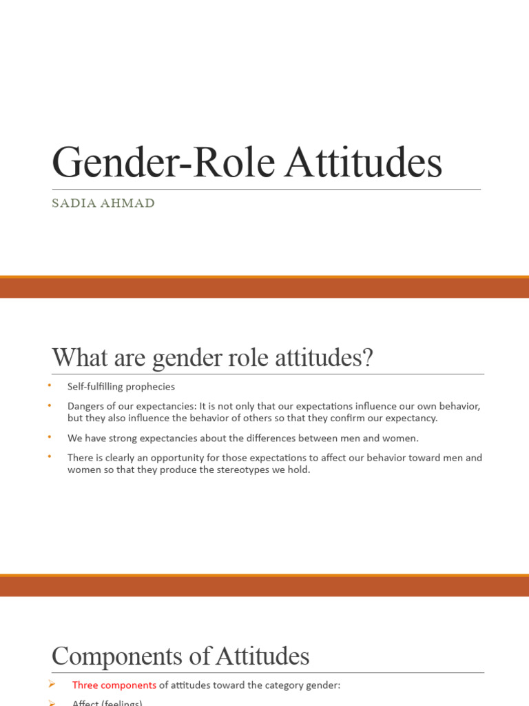 Understanding Gender Role Attitudes | PDF | Homosexuality | Gender Role