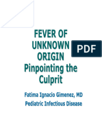 09 Lec FEVER OF UNKNOWN ORIGIN Infectious Disease