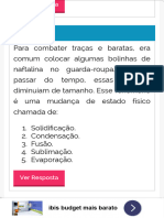 Exercícios Sobre As Mudanças de Estado Físico - Brasil Escola