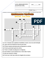 Cruzadinha - Brasil Colônia (7º Ano)