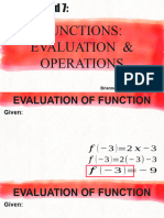 6 7. Functions Evaluation and Operation