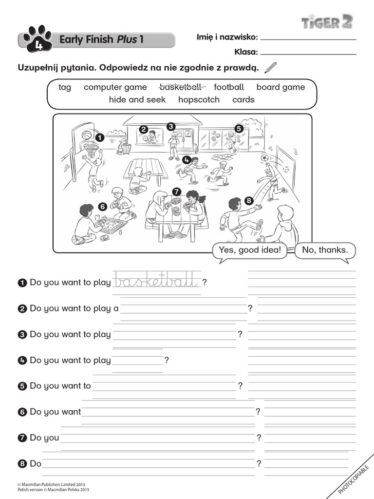 ćwiczenia Powtórzeniowe Unit 4 Tiger 2 Pdf