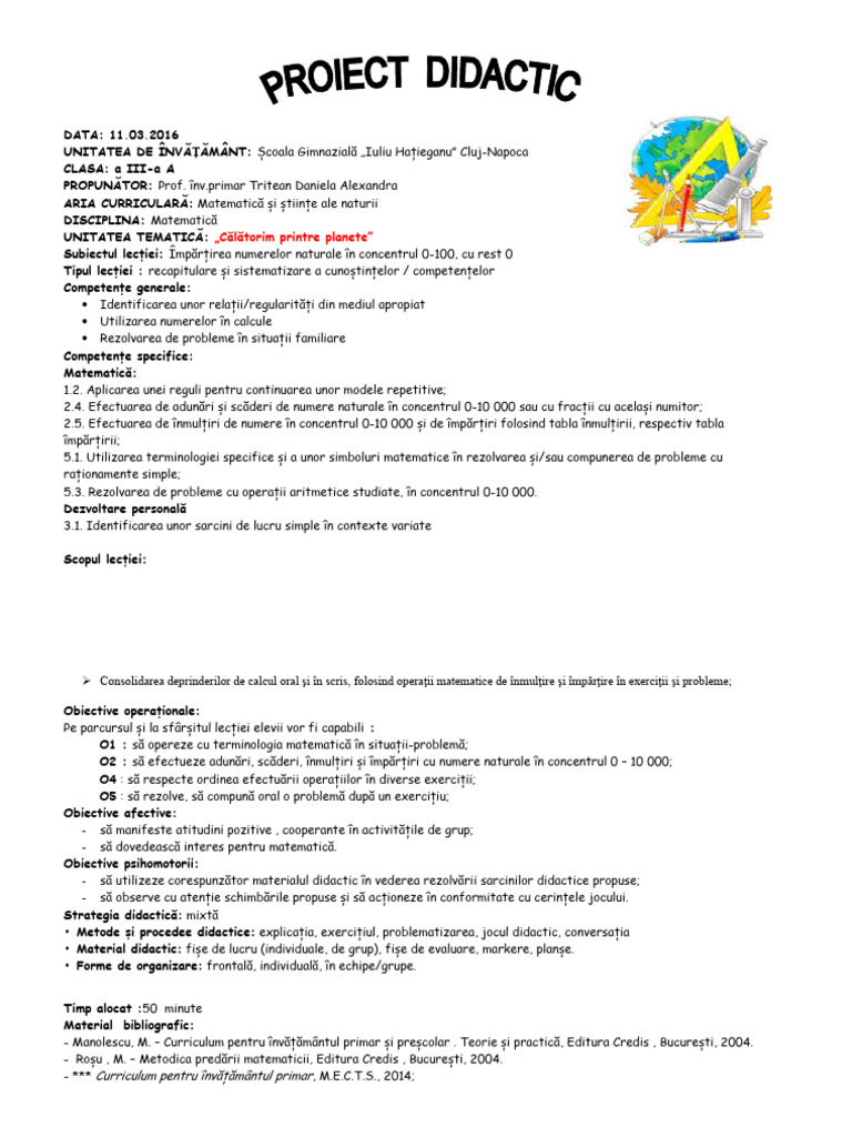 56 Proiect Matematica | PDF