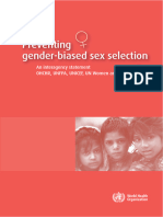 Preventing Gender-Biased Sex Selection
