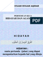 Modul Pertemuan Ke-3 - Hidayah Dan Ruang Lingkup Agama Islam