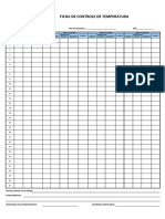 Ficha de Controle de Temperatura PMJ 2