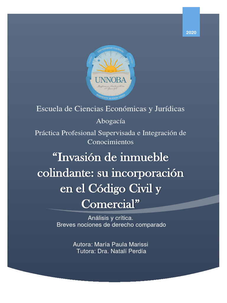 Invasión de Inmueble Colindante: Análisis Legal | PDF | Propiedad ...