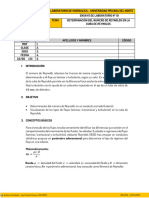 Ensayo de Lab 01 - MDF - S03 - Numero de Reynolds