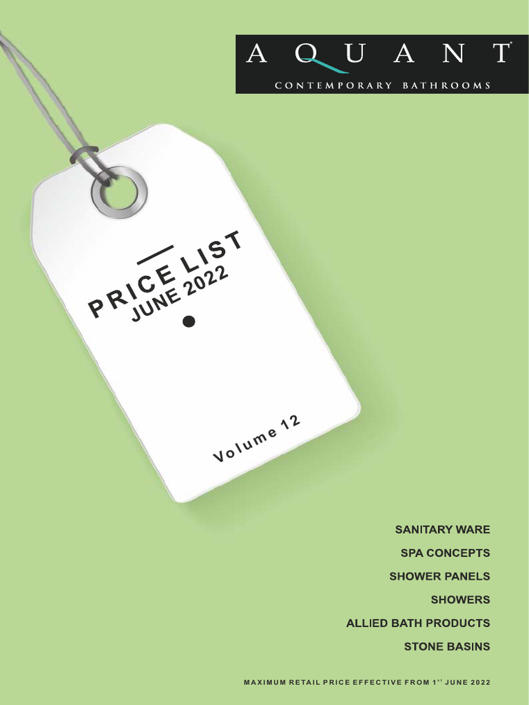 Aquant Price List Vol-12 Searchable | PDF