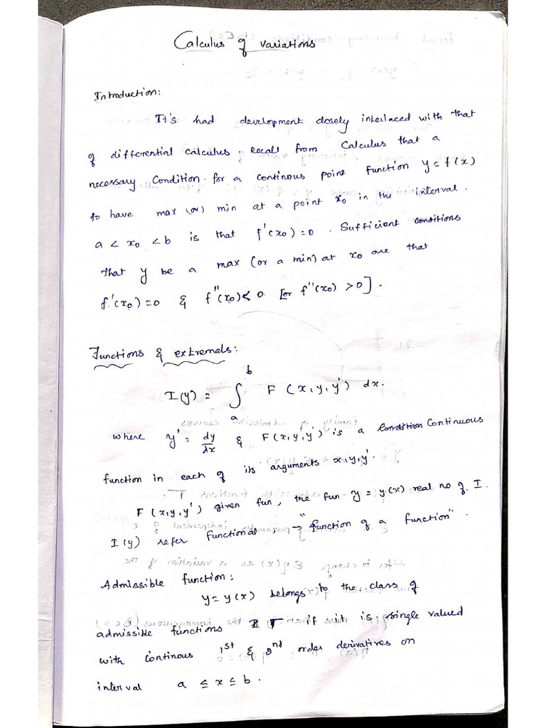 Calculus of Variations | PDF