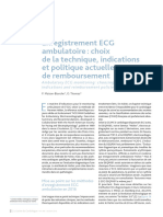 Enregistrement ECG Ambulatoire - Choix de La Technique, Indications Et Politique Actuelle de Remboursement
