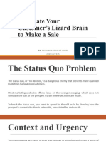 Stimulate Your Customer's Lizard Brain To Make A Sale
