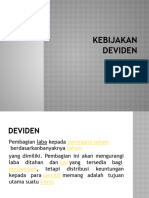 Kebijakan Deviden