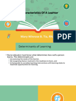 HE - 4 - Characteristics of A Learner
