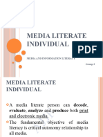 Media Literate Individual