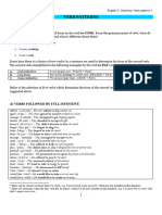 Verb Patterns