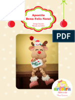 Apostila Rena Feliz Natal - Arteira Feltro e Cia