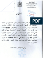 Marrakech-Avis de Prise de Service-Medical-12 02 2023