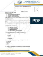 Examen de Fisica Primero Bachillerato 2022-2023 Con Destrezas