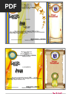 Award Certificates EDITABLE