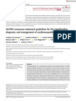 ACVIM Consensus Statement Guidelines For The Classification, Diagnosis, and Management of Cardiomyopathies in Cats