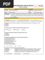Evaluacion Tercer Trimestre Noveno CCNN