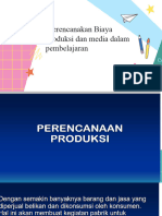 Perencanaan Biaya Produksi Dan Media Dalam Pembelajaran