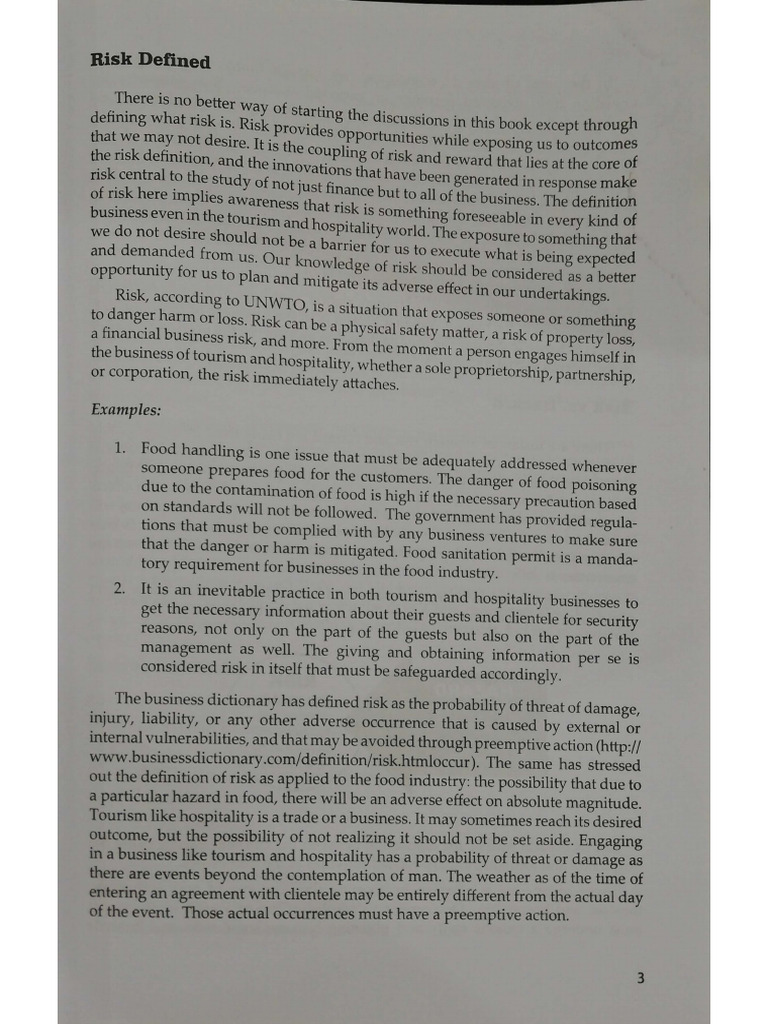 Instructional Material I-A Risk Management Concepts and Principles | PDF