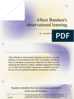 Aprendizaje Por Observación de Albert Bandura
