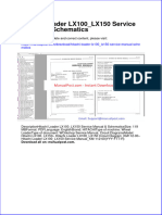 Hitachi Loader Lx100 Lx150 Service Manual Schematics