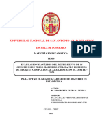 Universidad Nacional de San Antonio Abad Del Cusco: Maestría en Estadística Tesis