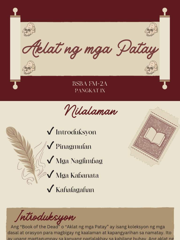 9 - Aklat NG Mga Patay | PDF