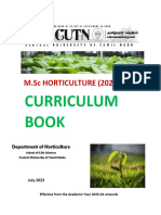 Horticulture MSC OBE - Syllabus 2023 24 - 26092023