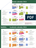 2024 Academic Calendar