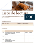 Canva Docs Liste de Lecture Classique Et Professionnelle en Beige Et Marron