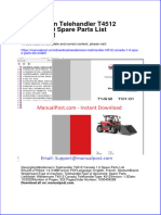 Weidemann Telehandler t4512 Canada 1 0 Spare Parts List Endefr