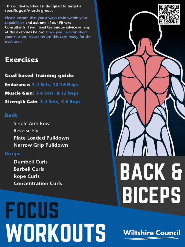 Targeted Back and Biceps Workout Guide | PDF