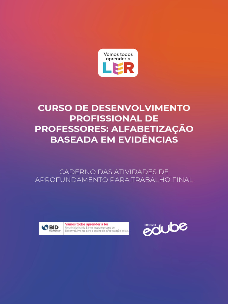 Atividades de Alfabetização Baseadas em Evidências | PDF ...