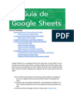 Manual Google Sheets Excel