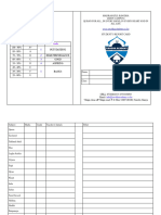 Madrassa Fillable Report Tuesday